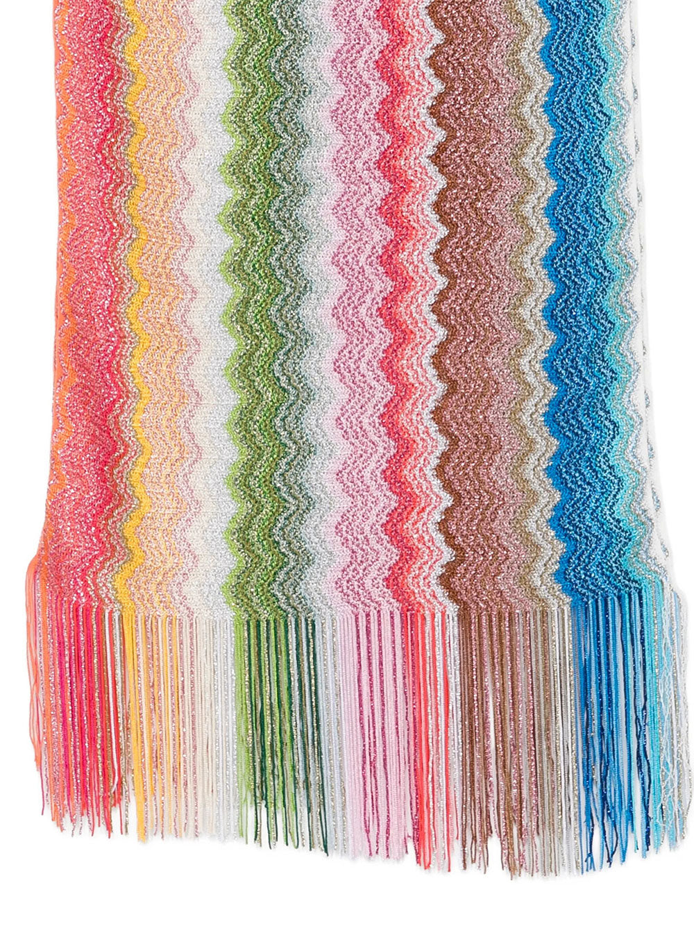 Missoni Women Zig-Zag Viscose Fringed Scarf MISSONI