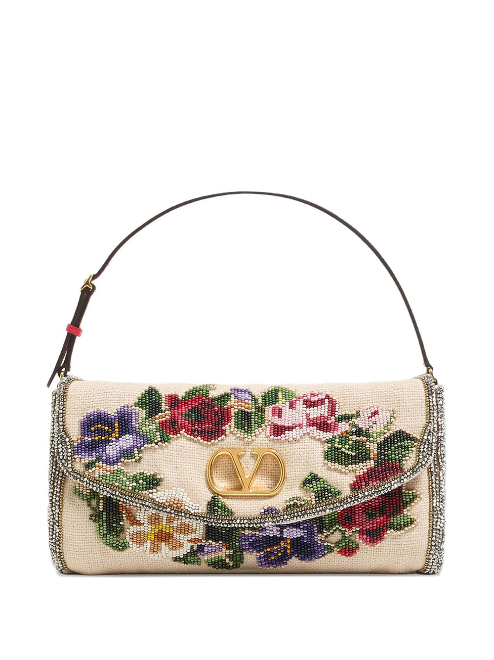 Valentino Garavani Women Valentino Garavani Devain Embroidered Small Shoulder Bag VALENTINO GARAVANI