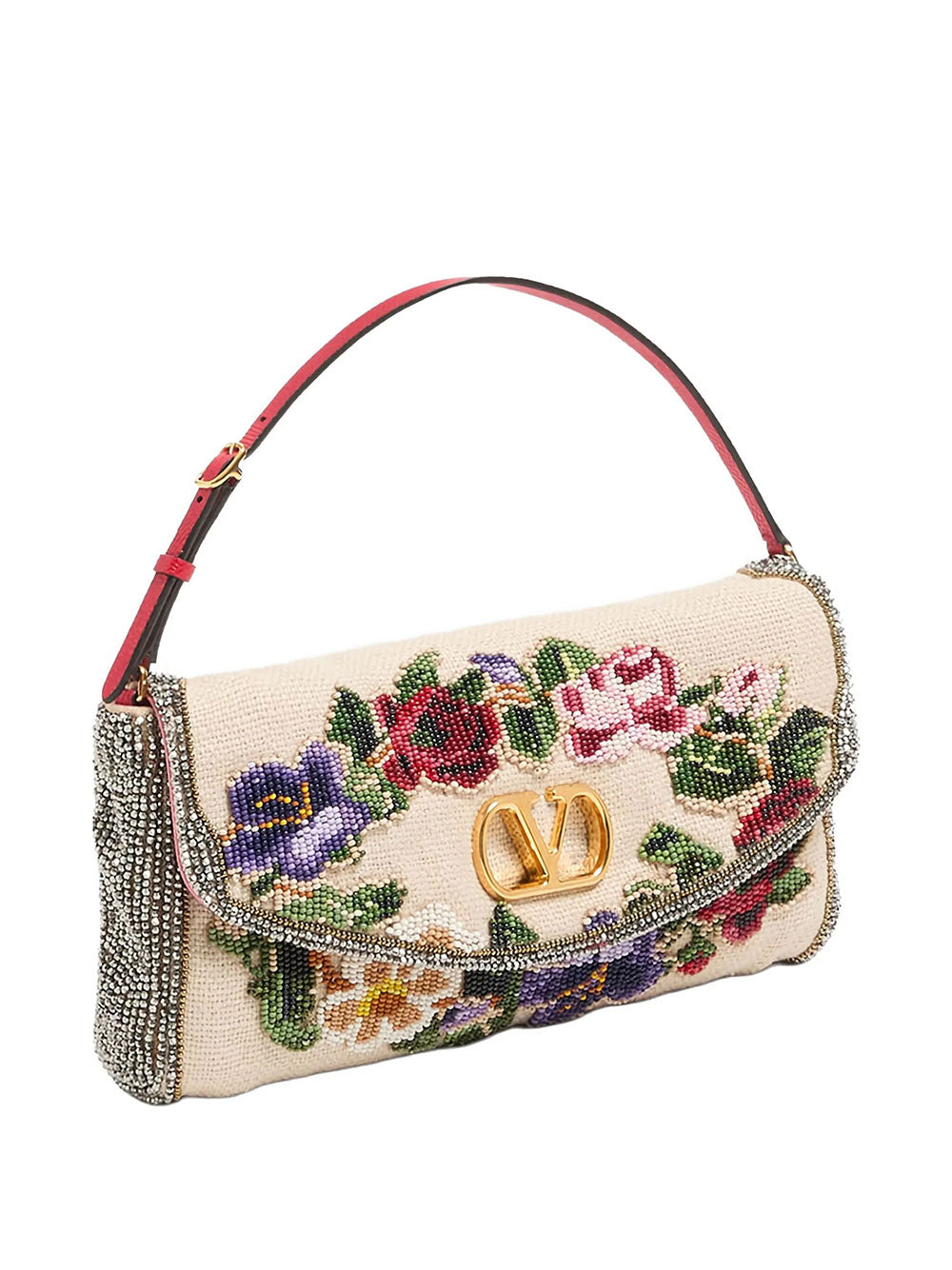 Valentino Garavani Women Valentino Garavani Devain Embroidered Small Shoulder Bag VALENTINO GARAVANI