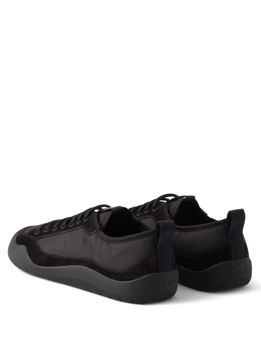 Prada Men Speedrock Re-Nylon And Suede Sneakers PRADA