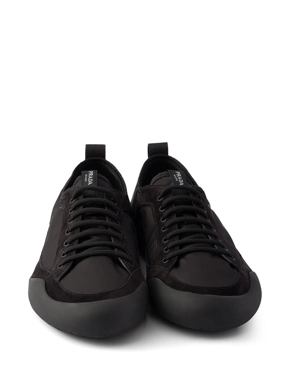 Prada Men Speedrock Re-Nylon And Suede Sneakers PRADA