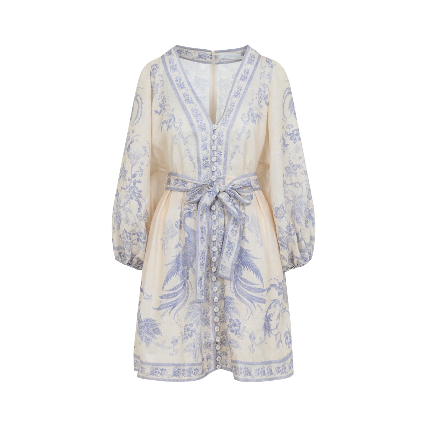 Zimmerman Indra Plunge Mini Dress Women ZIMMERMANN