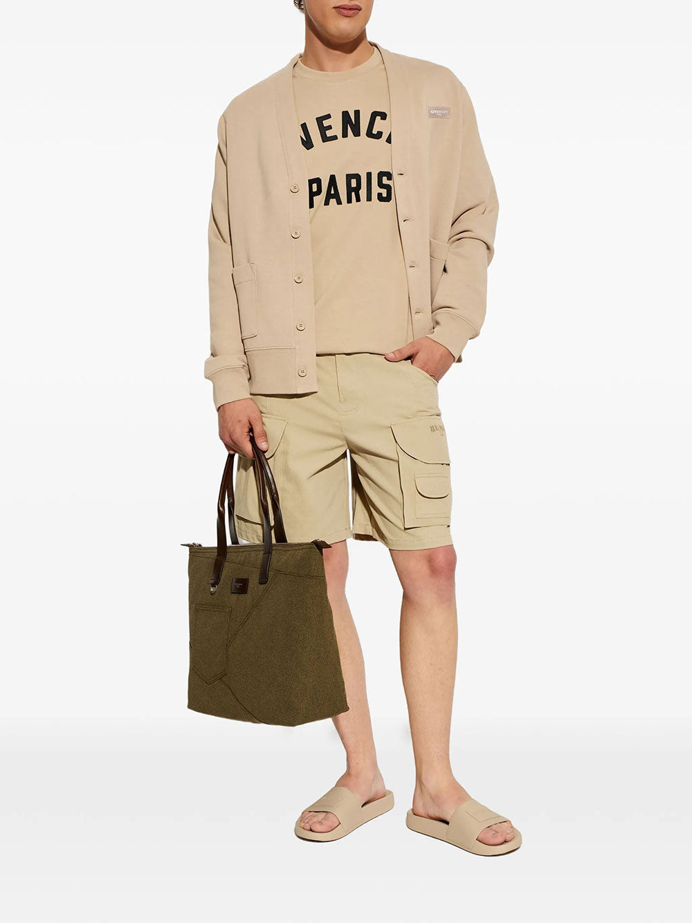 Givenchy Men Givenchy Paris Embroidery Cotton T-Shirt GIVENCHY