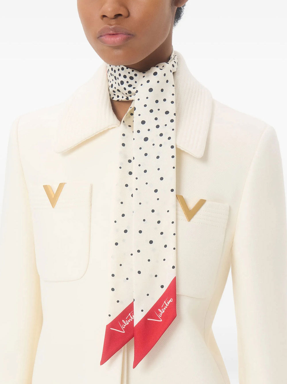 Valentino Garavani Women Little Stars Starry Silk Bandeau Scarf VALENTINO GARAVANI