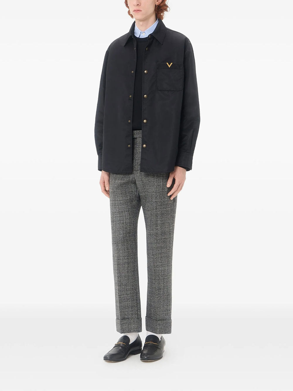 Valentino Garavani Men Valentino Wool Jumper With Vlogo Embroidery VALENTINO GARAVANI
