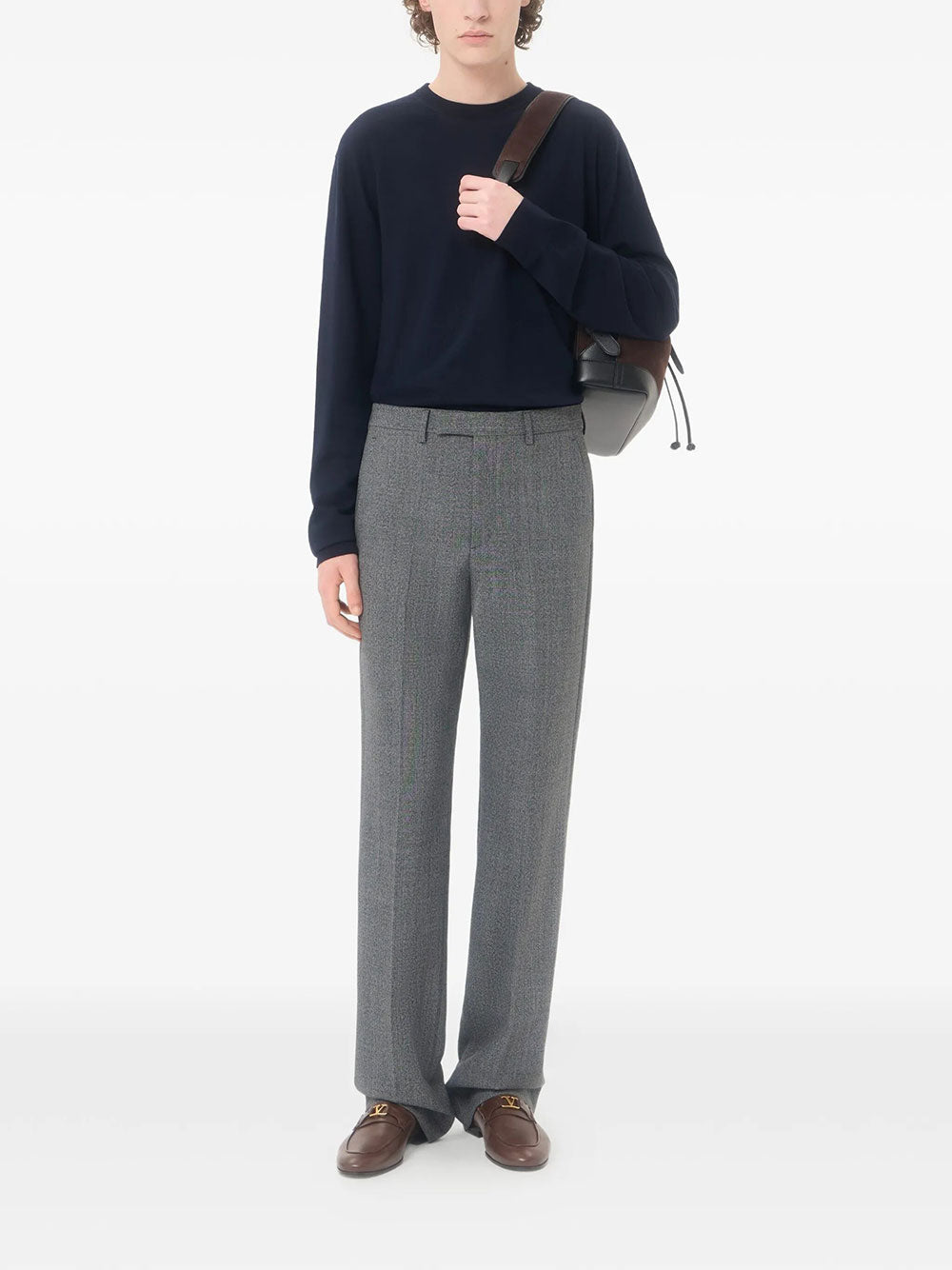 Valentino Garavani Men Valentino Wool Jumper With Vlogo Embroidery VALENTINO GARAVANI