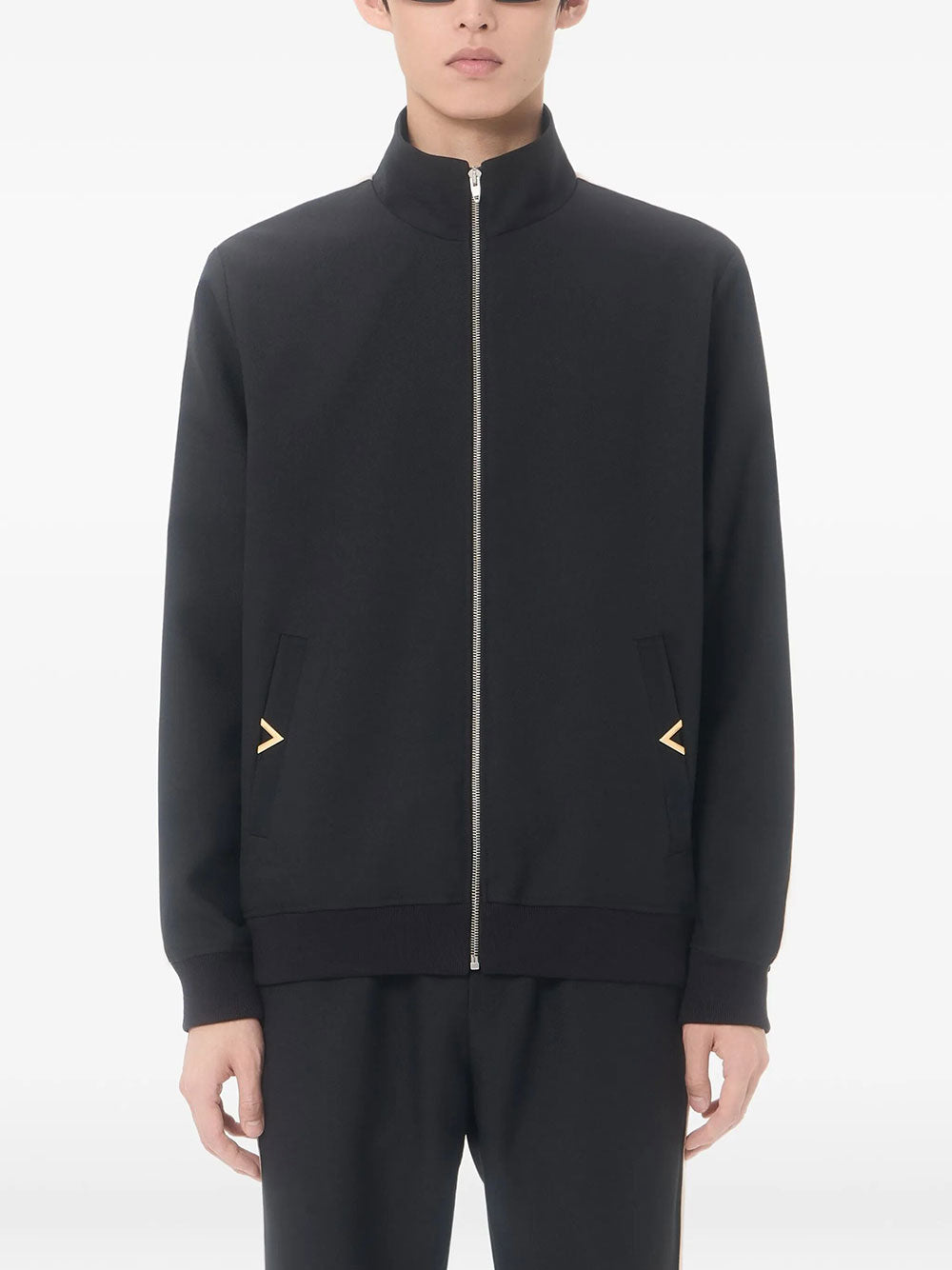 Valentino Garavani Men Valentino Nylon Sweatshirt With Vgold VALENTINO GARAVANI