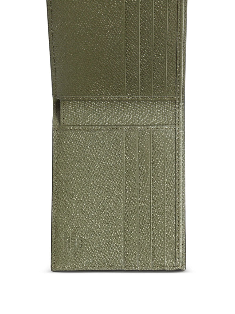 Valentino Garavani Men Vlogo Signature Grainy Calfskin Bi-Fold Wallet VALENTINO GARAVANI