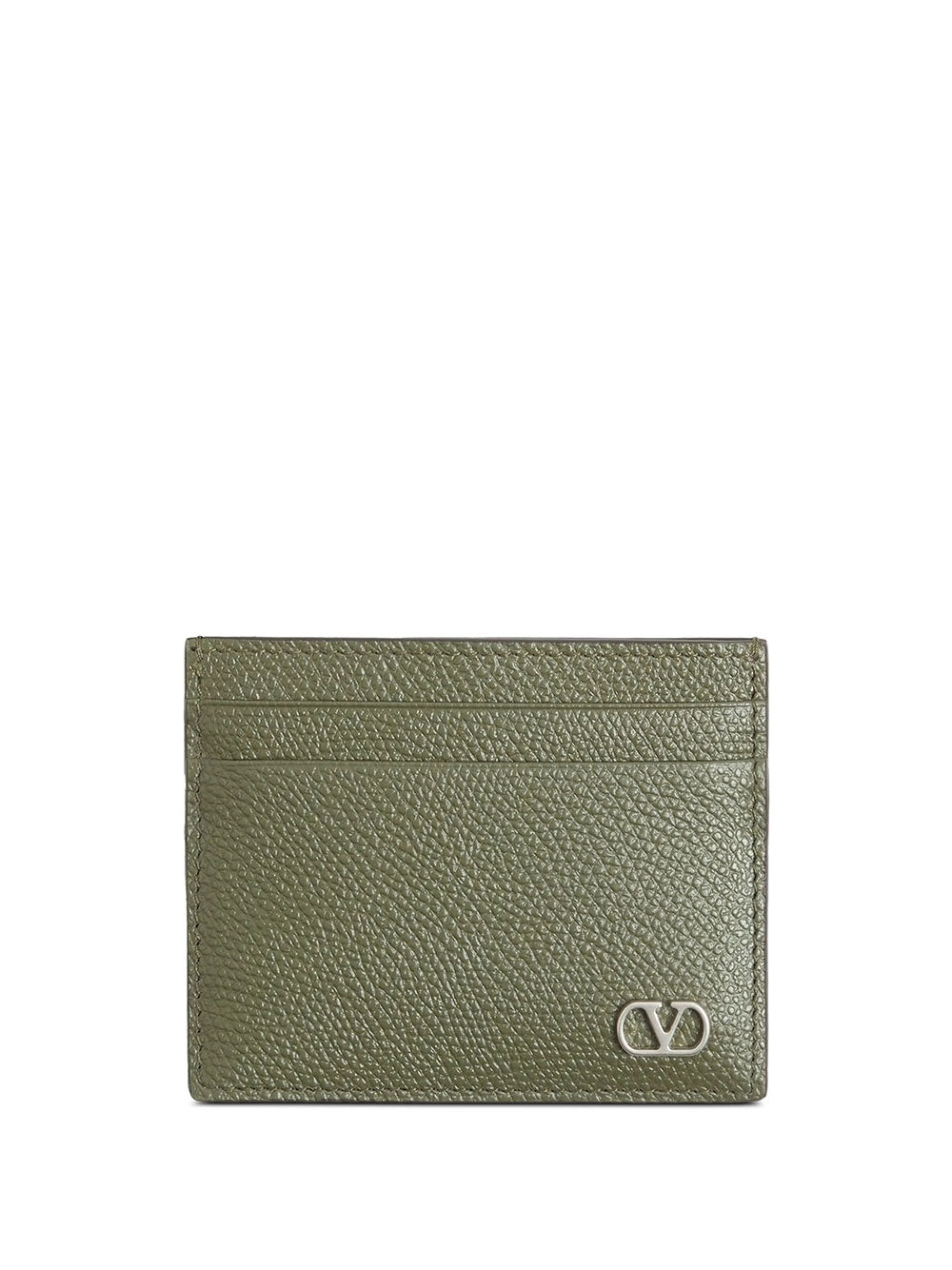 Valentino Garavani Men Vlogo Signature Garnet Calfskin Card Holder VALENTINO GARAVANI
