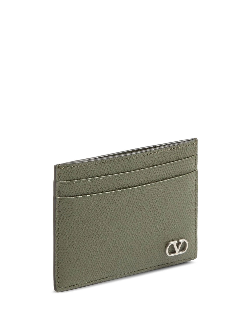 Valentino Garavani Men Vlogo Signature Garnet Calfskin Card Holder VALENTINO GARAVANI