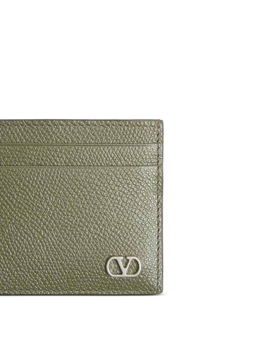 Valentino Garavani Men Vlogo Signature Garnet Calfskin Card Holder VALENTINO GARAVANI