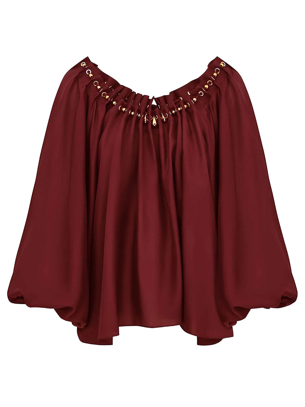 Zimmermann Women Aster Gathered Bead Blouse ZIMMERMANN