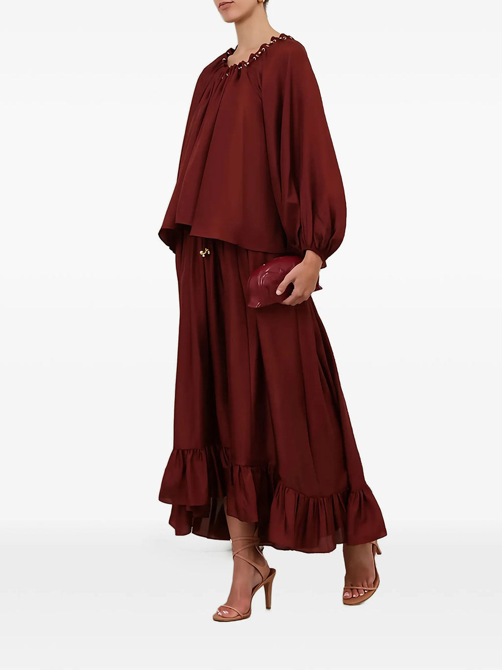 Zimmermann Women Aster Gathered Bead Blouse ZIMMERMANN