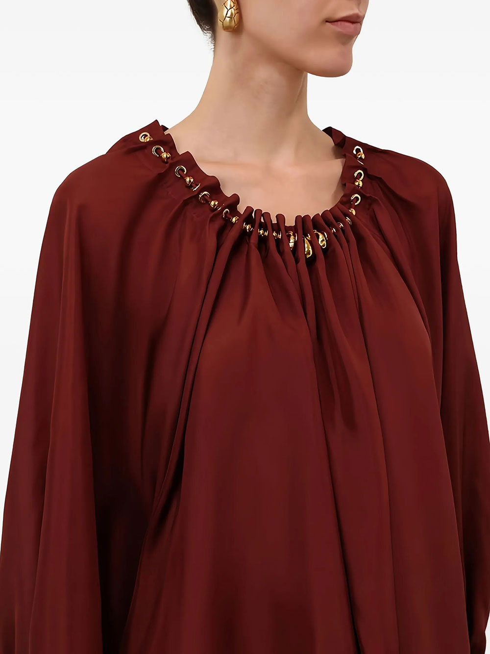 Zimmermann Women Aster Gathered Bead Blouse ZIMMERMANN