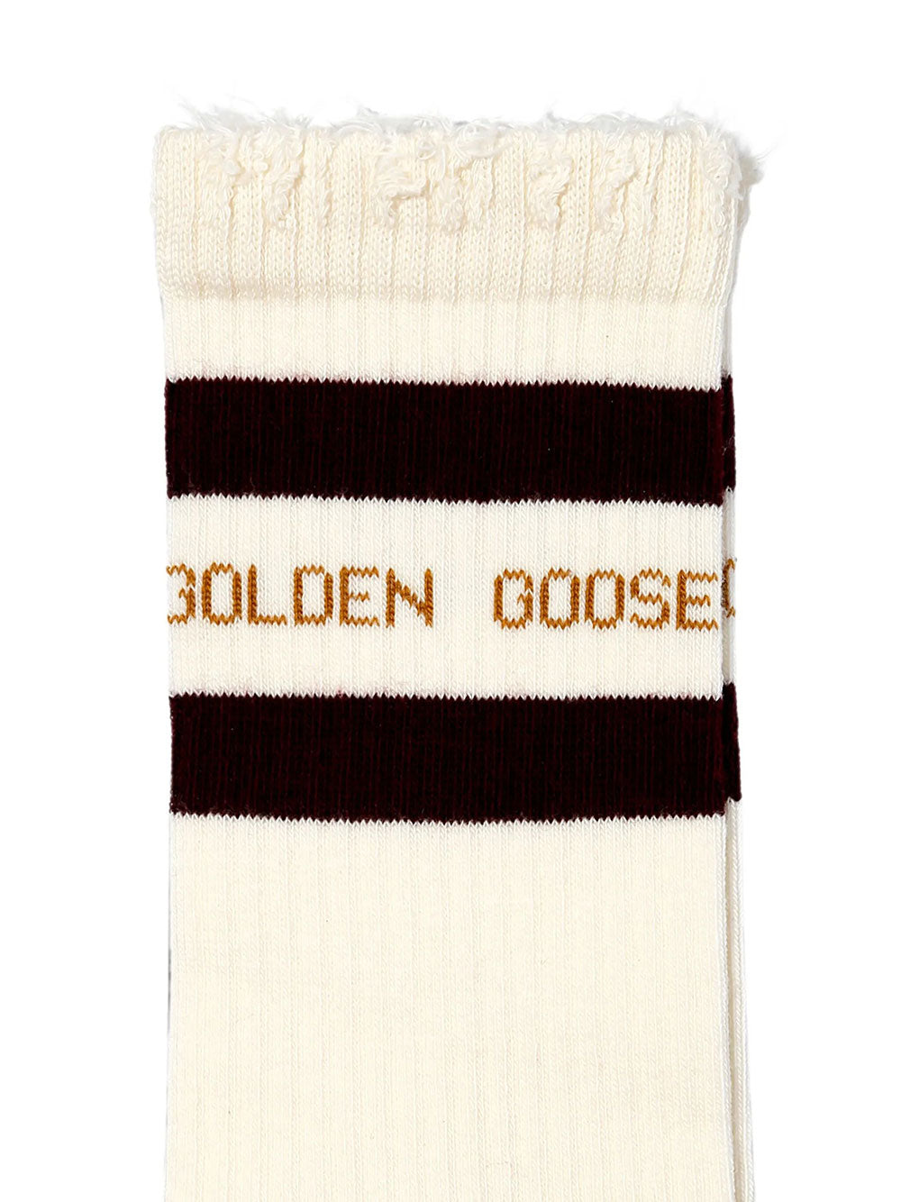 Golden Goose Women Calzini In Misto Cotone Con Logo E Righe GOLDEN GOOSE