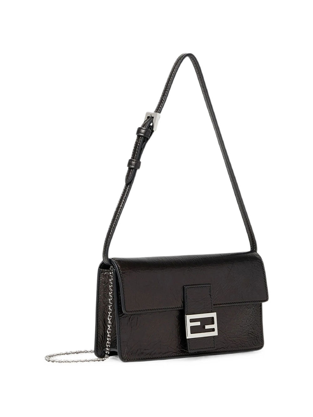 Fendi Women Wallet On Chain Tube In Pelle Crackled FENDI