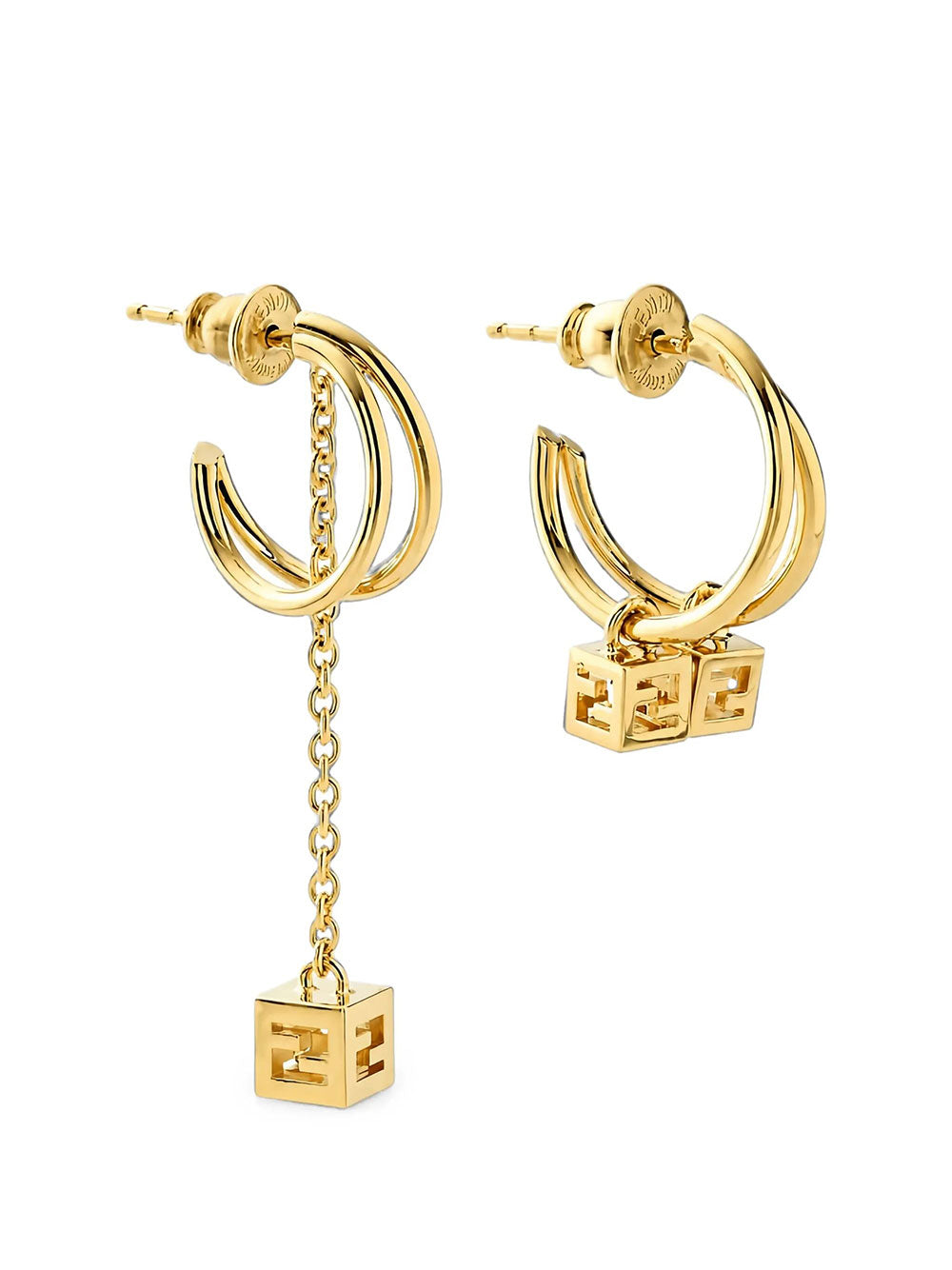 Fendi Women Orecchini Doppio Cerchio Con Charm FENDI