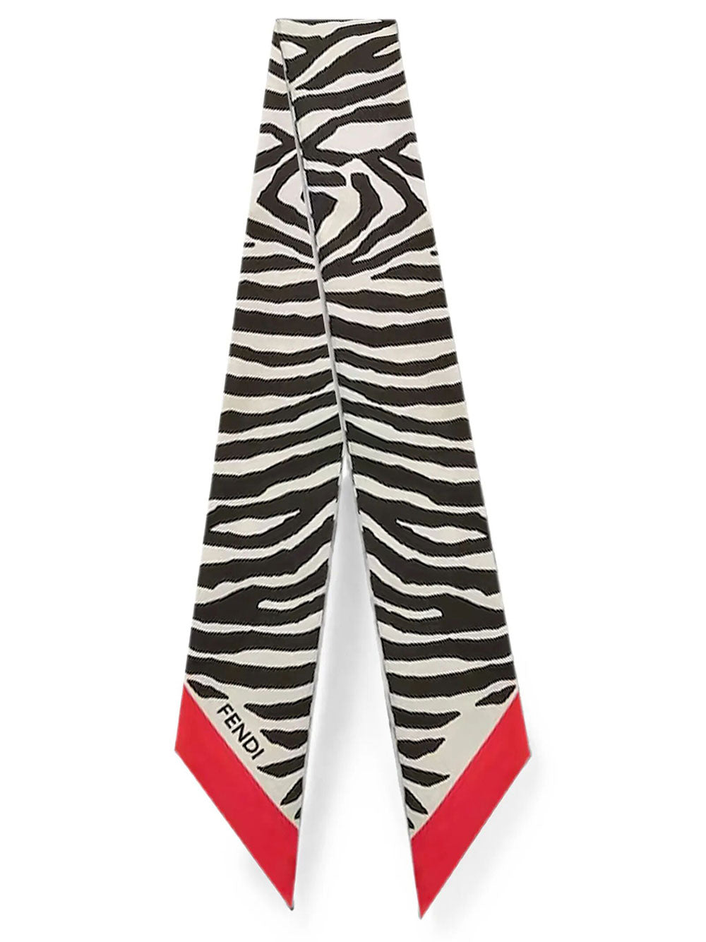 Fendi Women Bandeau In Seta Con Stampa Tiger Animalier FENDI
