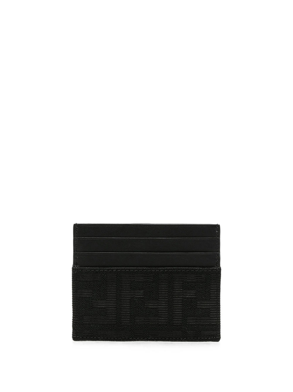 Fendi Men Portacarte Ff Jacquard Zucca E Pelle FENDI