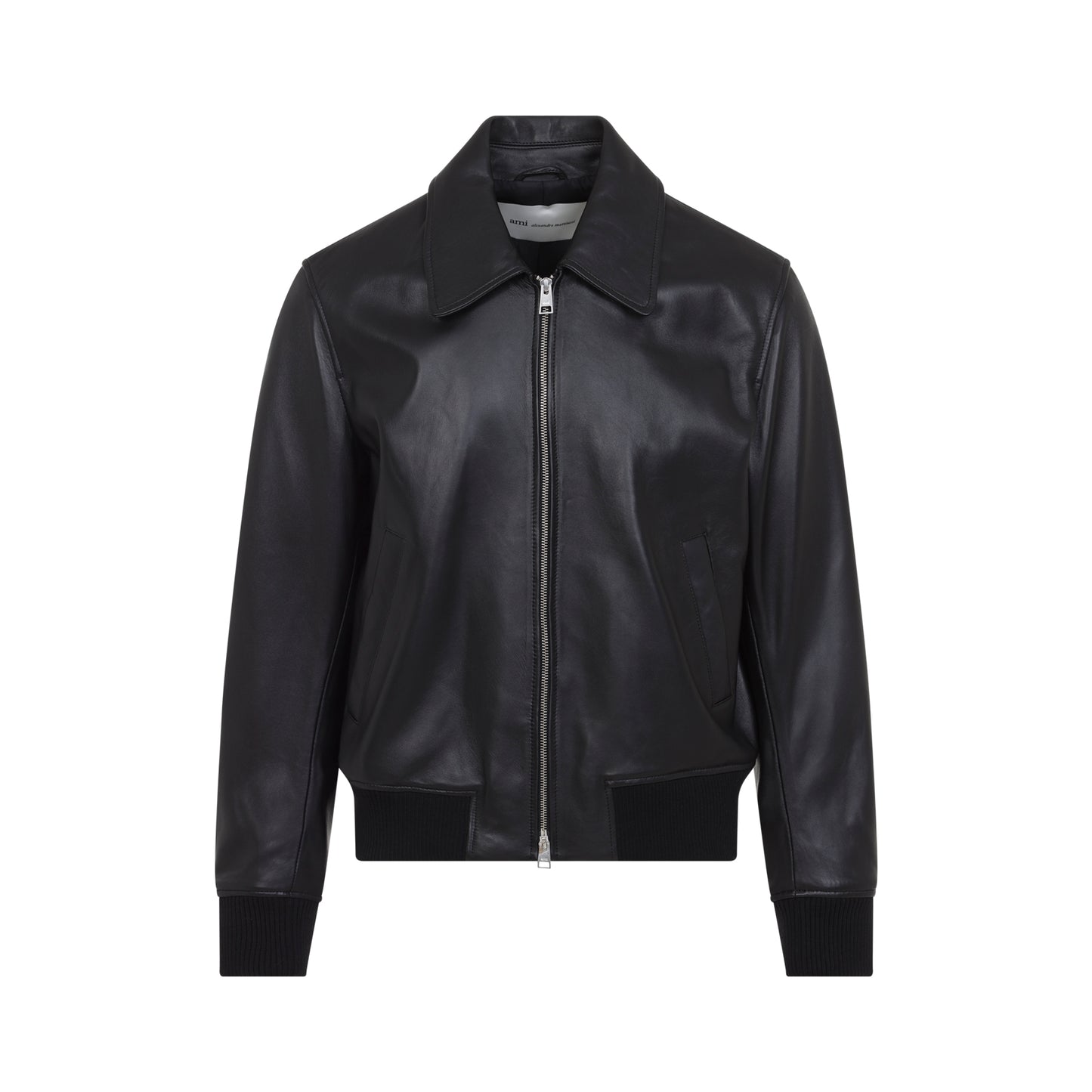 Ami Paris Zipped Leather Jacket Men AMI PARIS