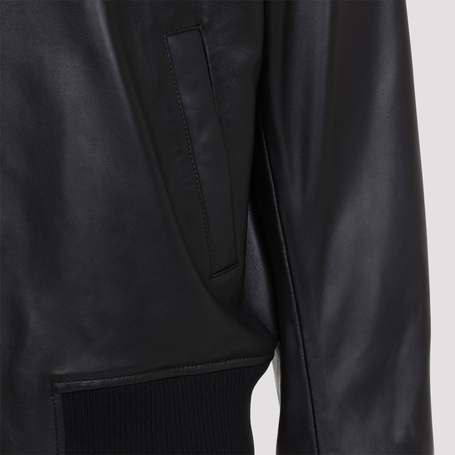 Ami Paris Zipped Leather Jacket Men AMI PARIS