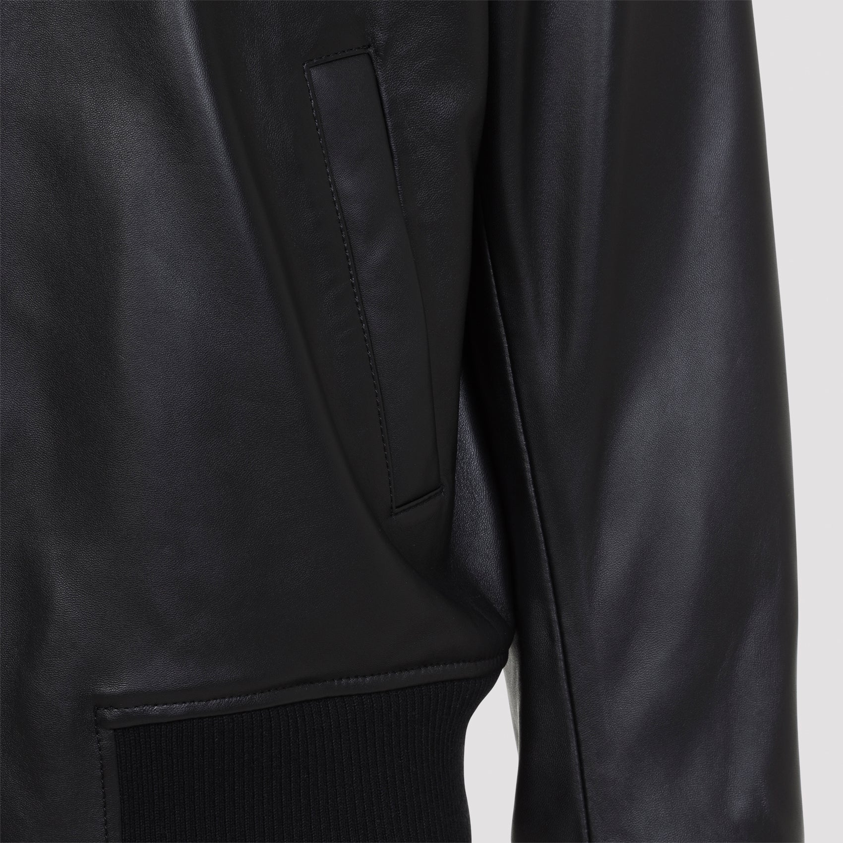 Ami Paris Zipped Leather Jacket Men AMI PARIS