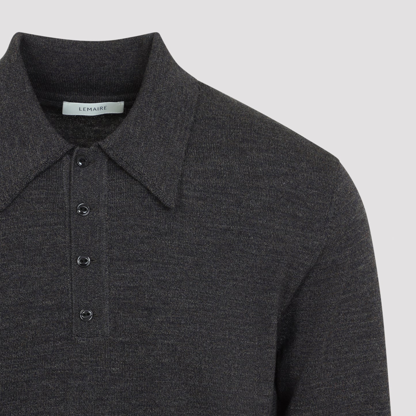 Lemaire L/S Knitted Polo Sweater Men LEMAIRE