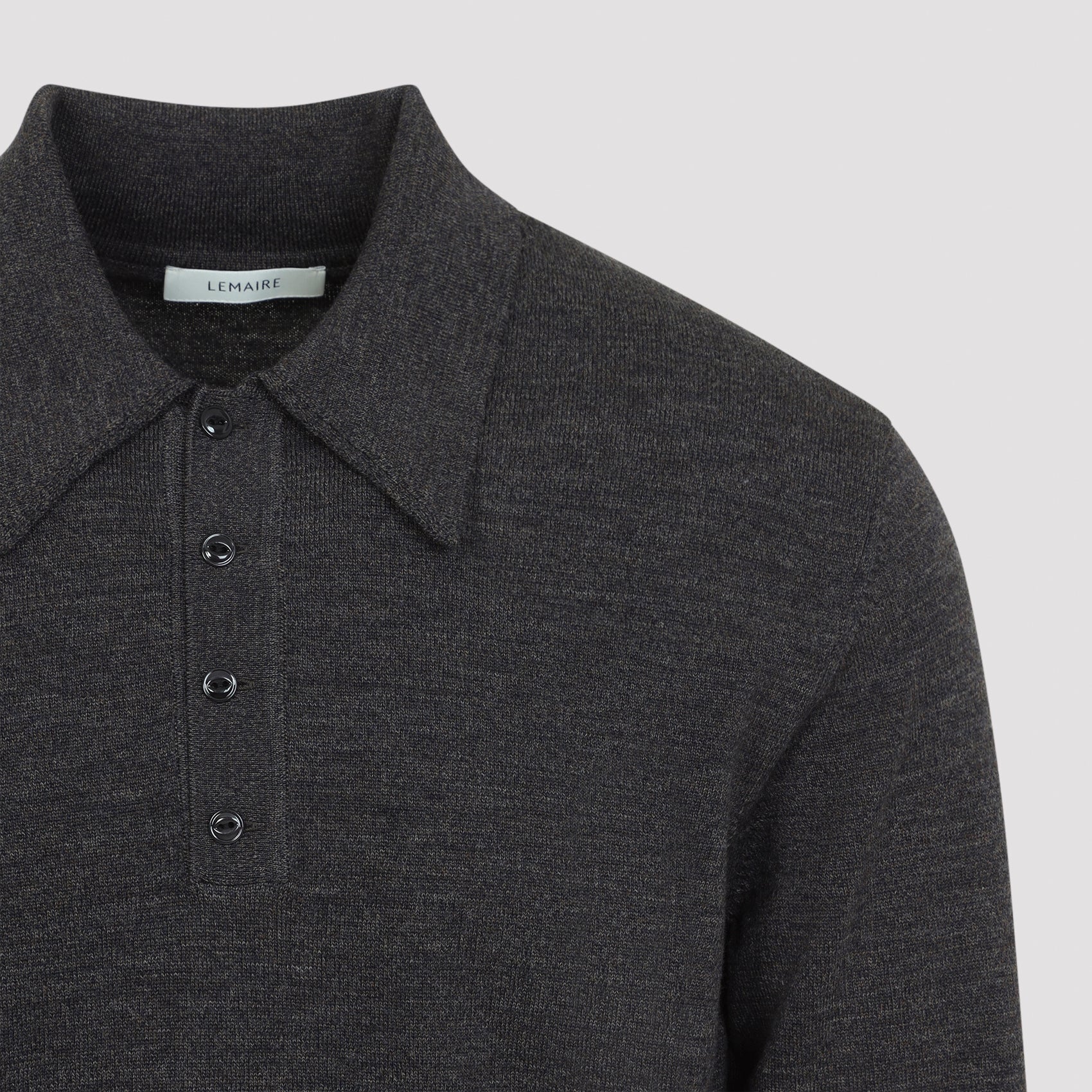 Lemaire L/S Knitted Polo Sweater Men LEMAIRE