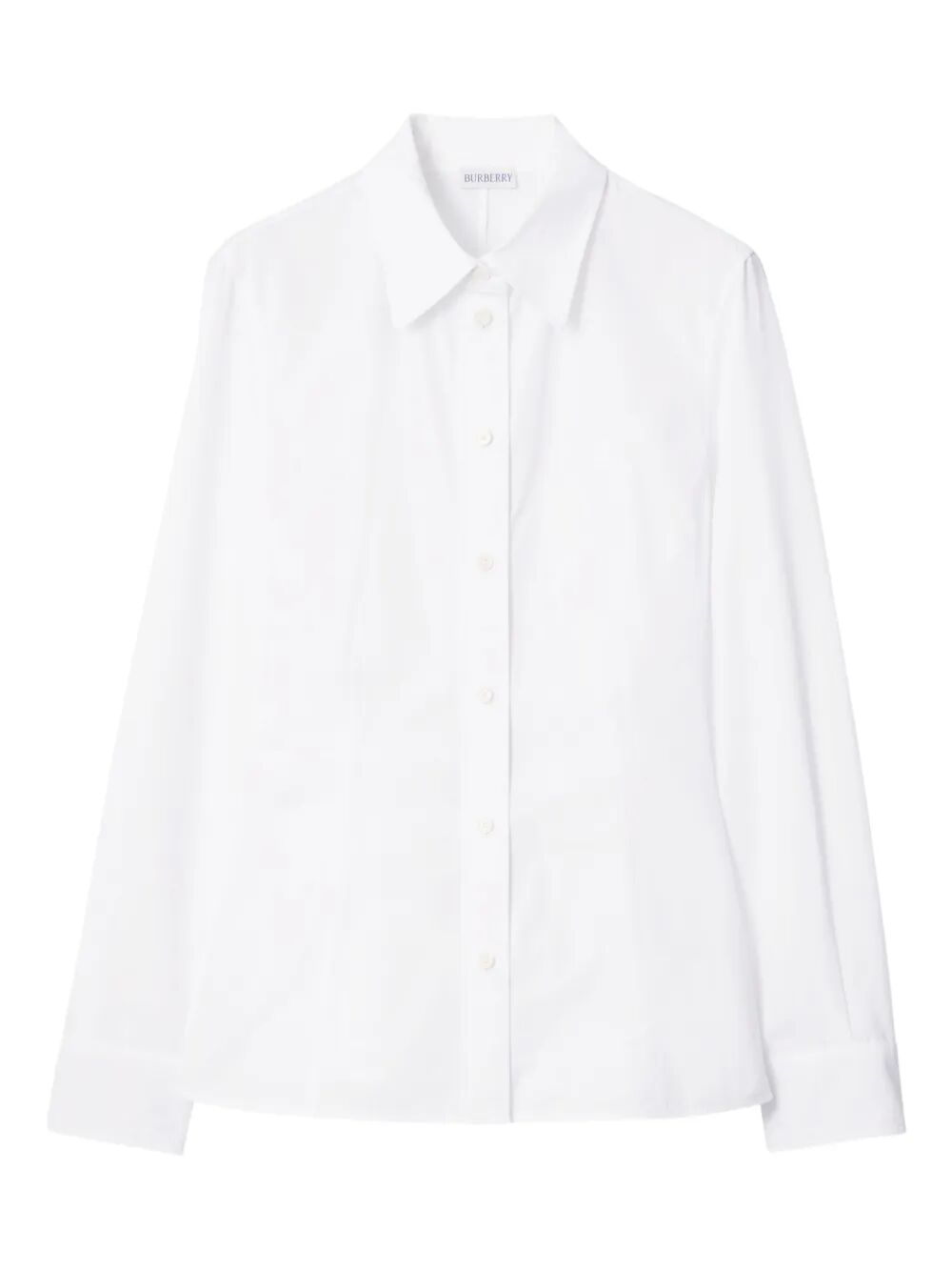 Burberry Women Eliza Cotton Shirt With Drop Waist BURBERRY