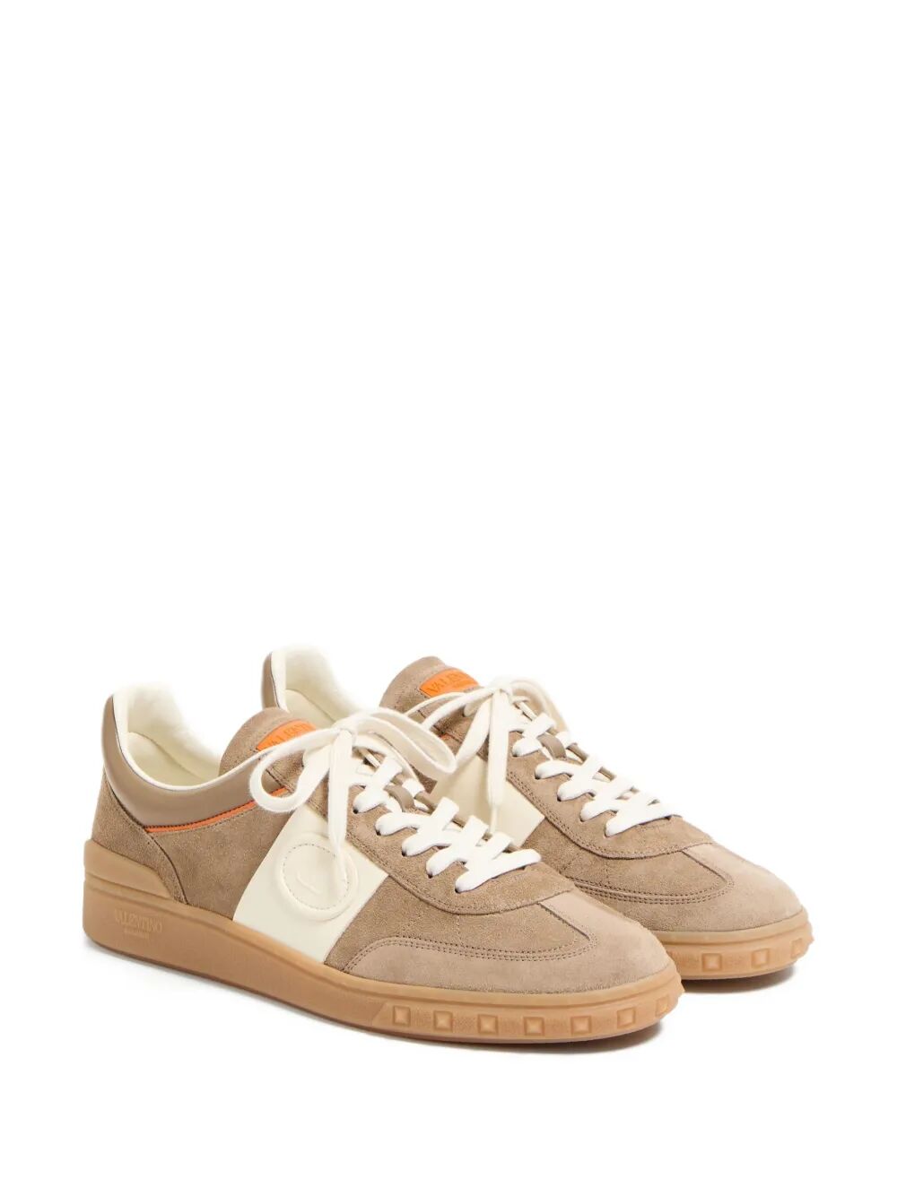 Valentino Garavani Men Upvillage Split And Nappa Leather Sneakers VALENTINO GARAVANI