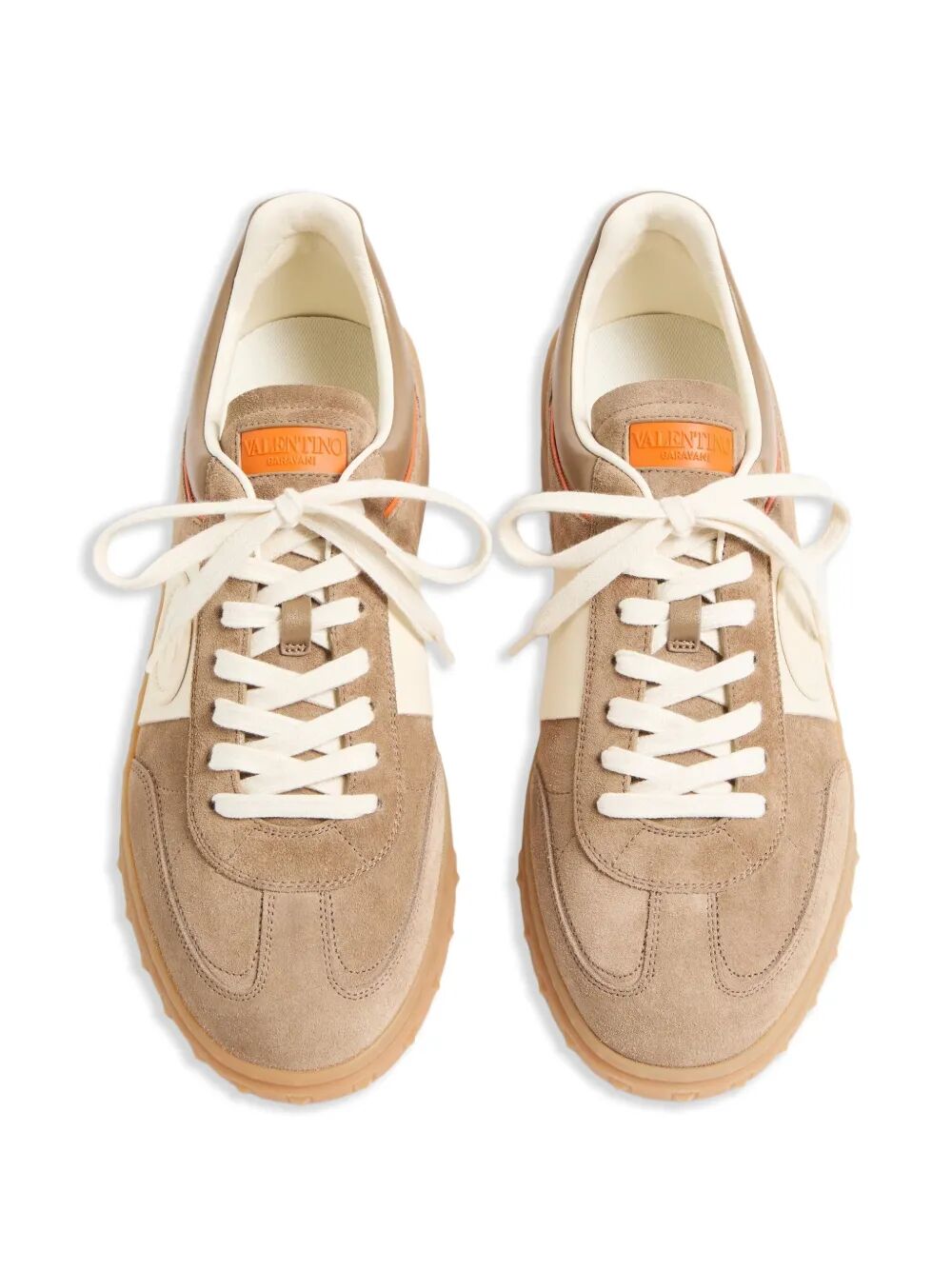 Valentino Garavani Men Upvillage Split And Nappa Leather Sneakers VALENTINO GARAVANI