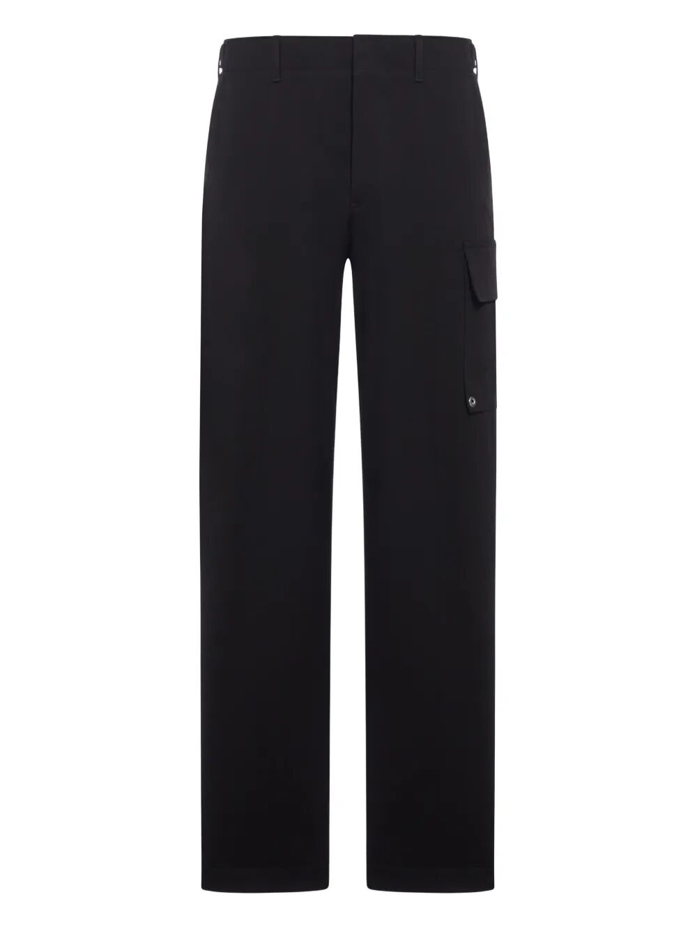 Fendi Men Gabardine Cargo Trousers With Large Patch Pocket FENDI