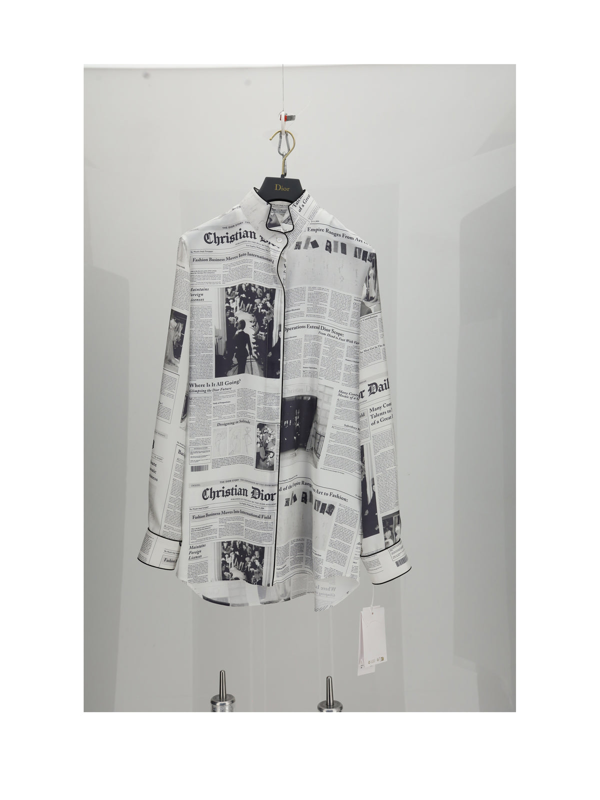 Dior Women Camicia Stampa Giornale CHRISTIAN DIOR