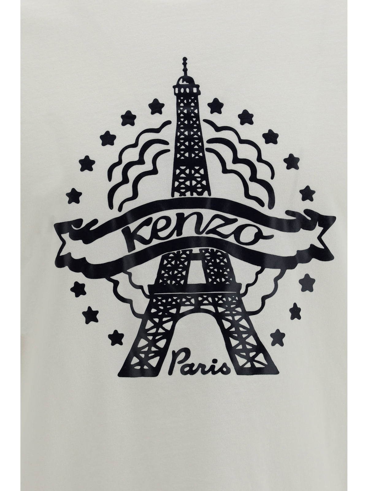 Kenzo Men Kenzo Eiffel Tower Design Cotton T-Shirt KENZO
