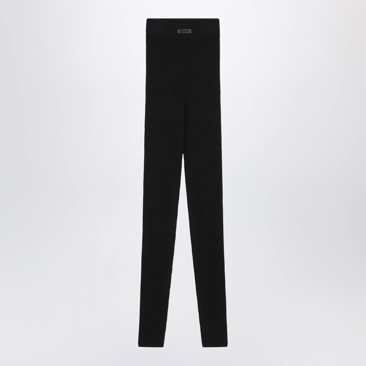Fear Of God Essentials Black Leggings In Stretch Waffle Fabric Women Fear of God Essentials