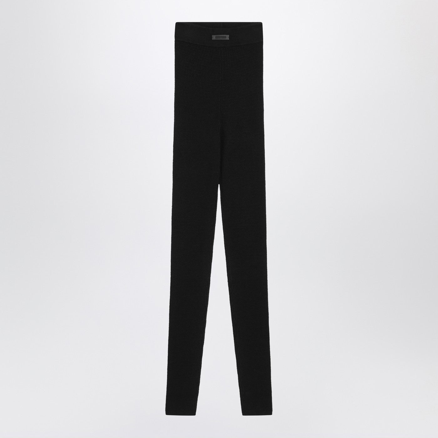 Fear Of God Essentials Black Leggings In Stretch Waffle Fabric Women Fear of God Essentials