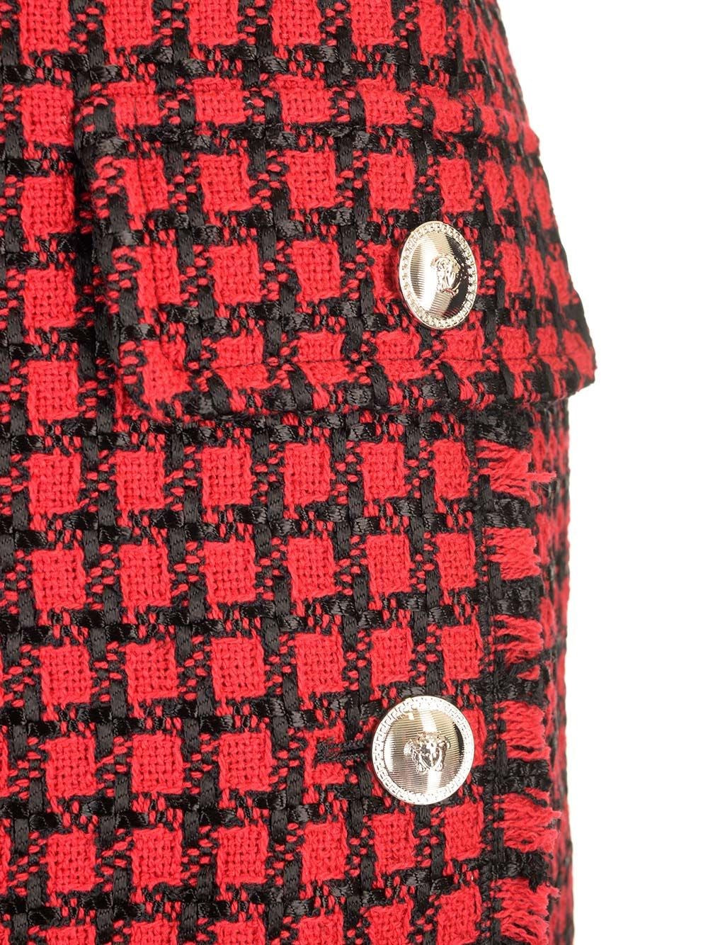 Versace Women Tweed Mini Skirt VERSACE