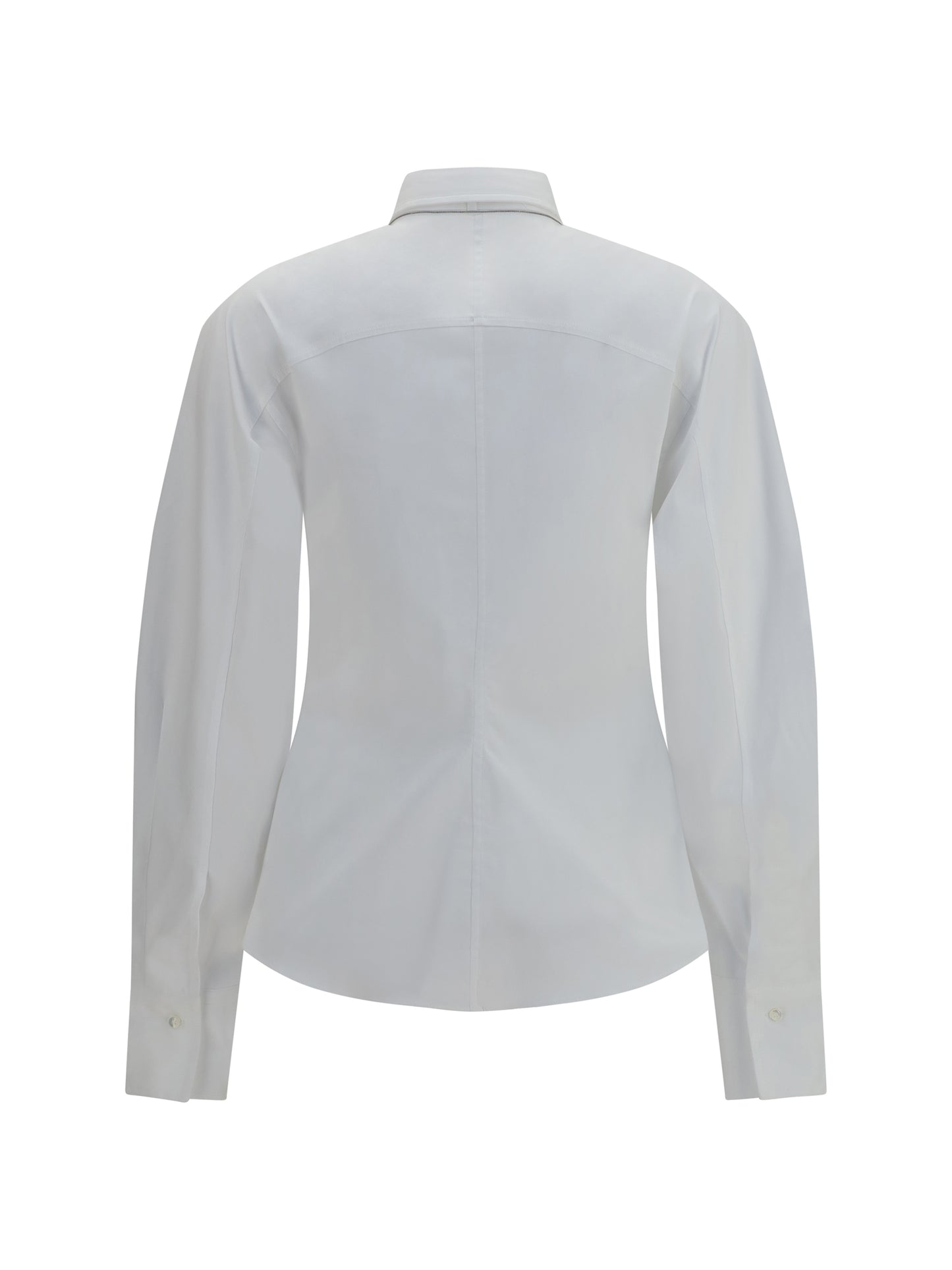 Brunello Cucinelli Women Cotton Blend Shirt With Tie BRUNELLO CUCINELLI