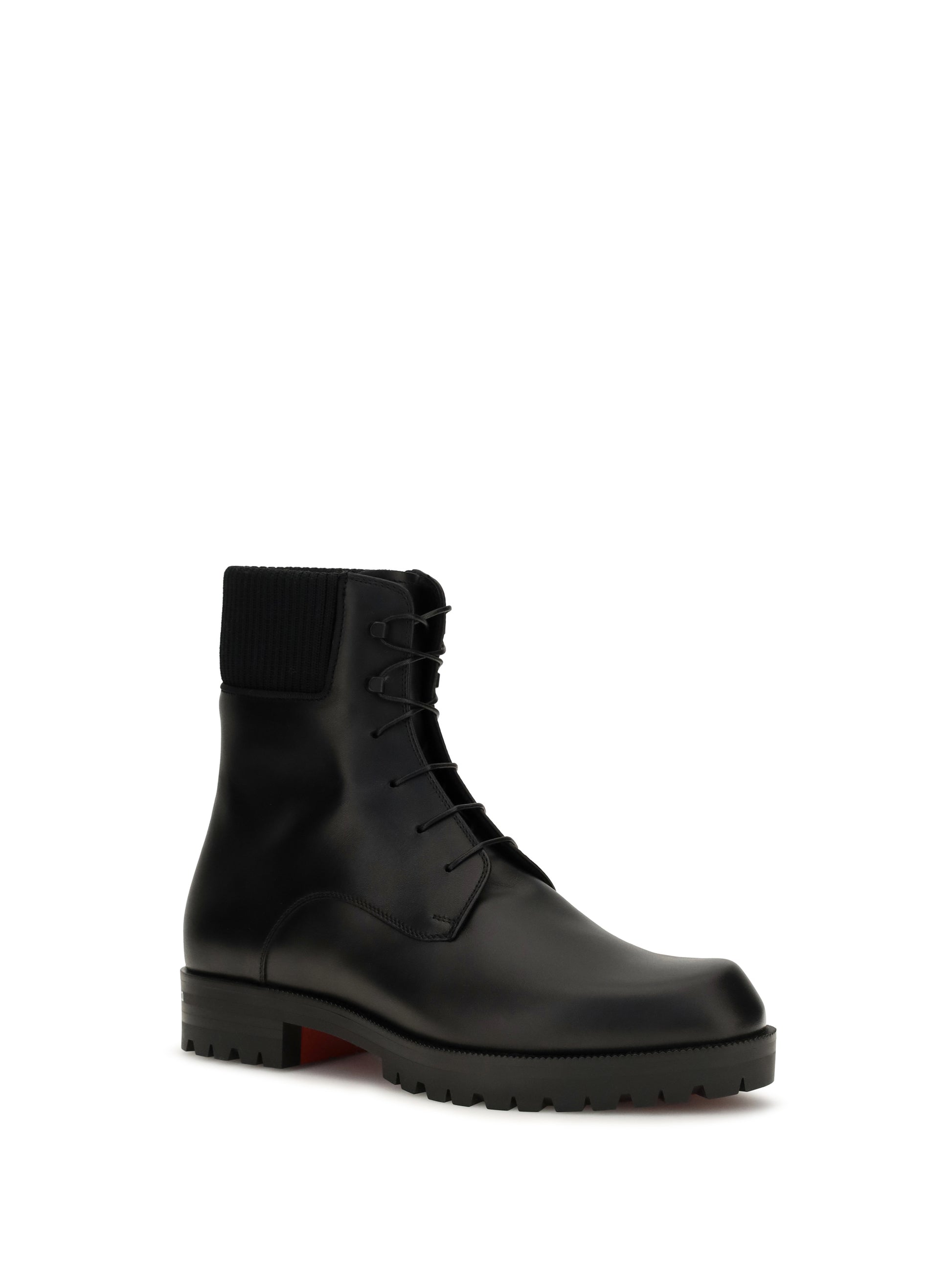 Christian Louboutin Men Trapman Tct 2 Leather Ankle Boots CHRISTIAN LOUBOUTIN