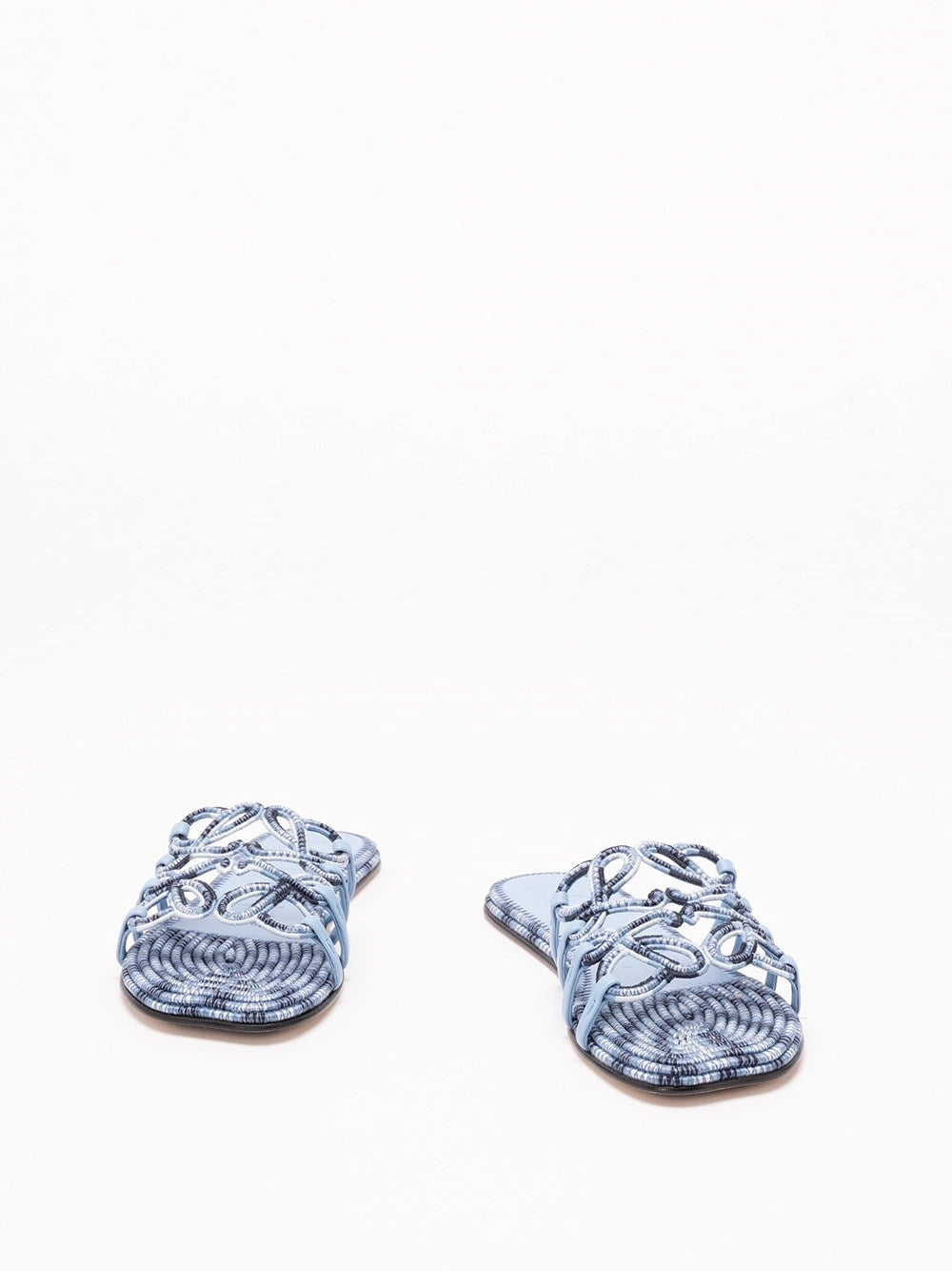 Loewe Women Paula`S Ibiza `Petal Anagram` Embroidery Slides LOEWE
