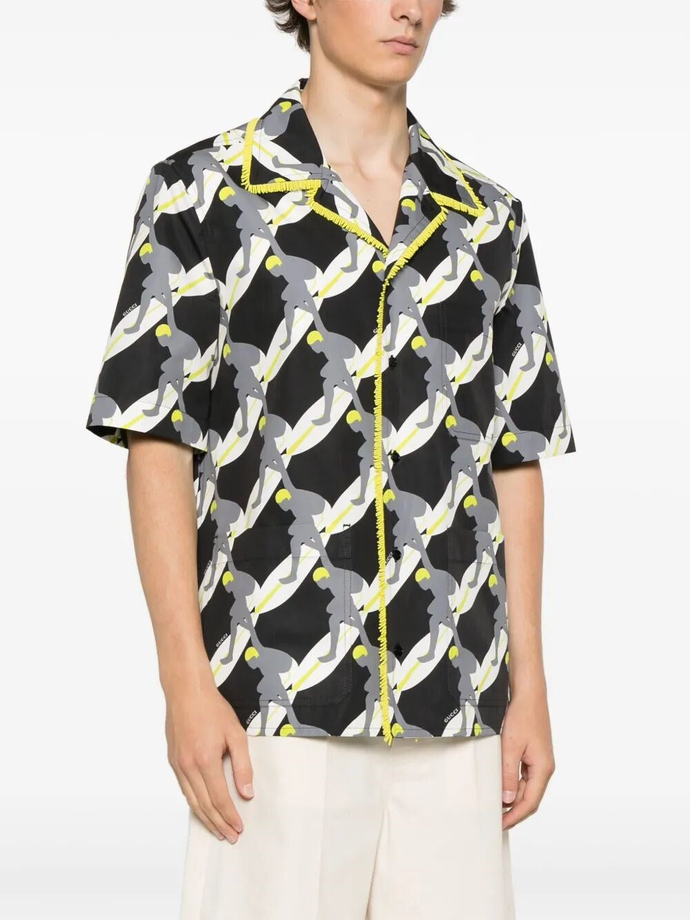 Gucci Men `Twisted Surf On Pop` Print Shirt GUCCI