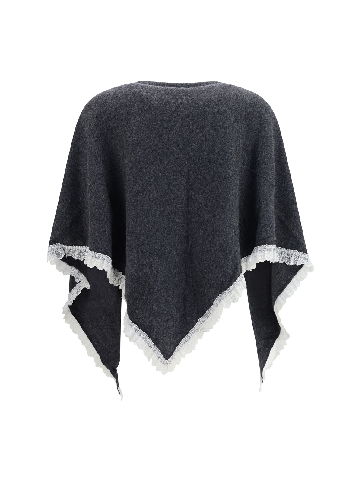 Ganni Women Openwork Wool Cape GANNI