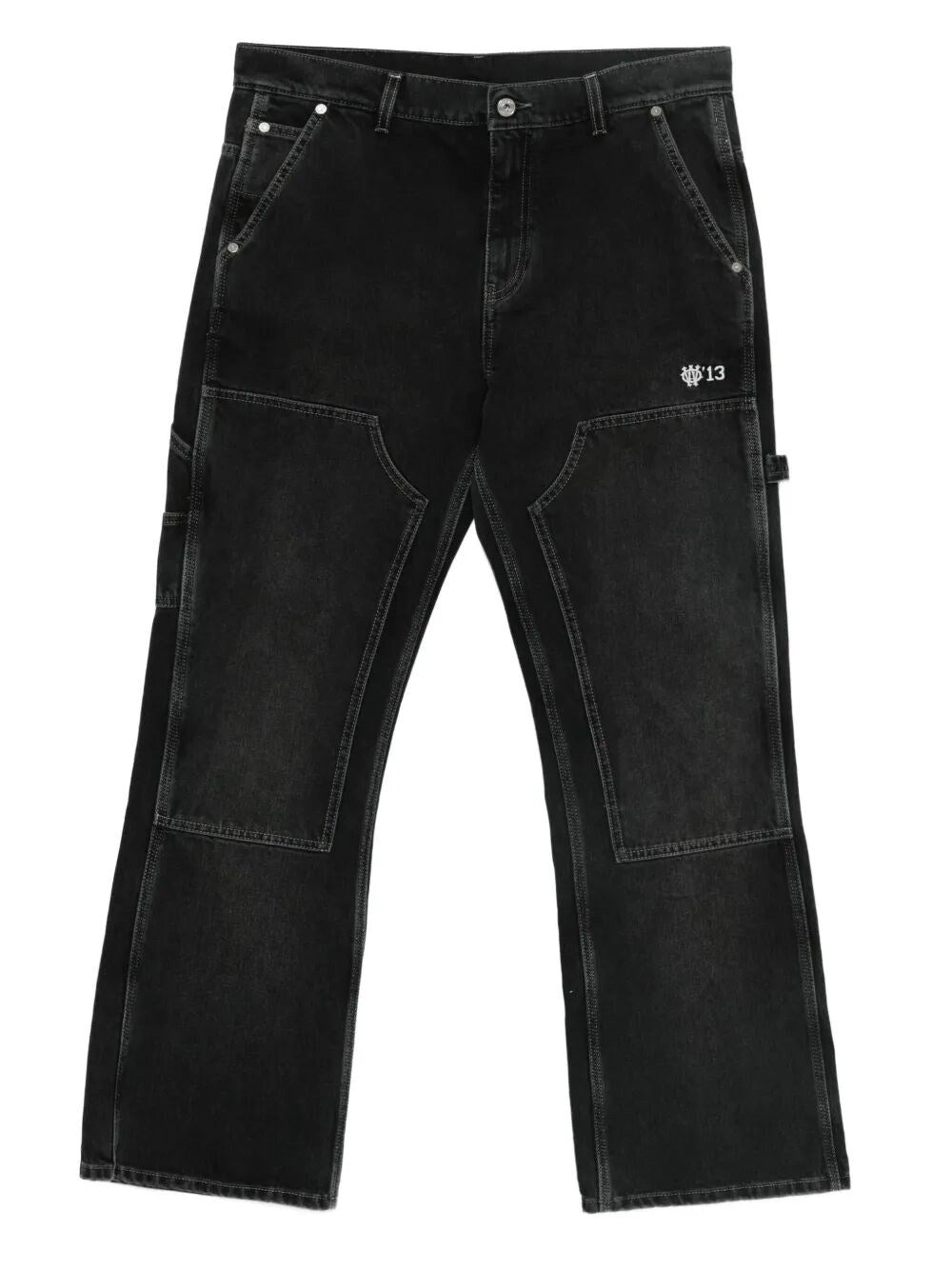 Off White Men `Gothic Ow` Flare Carpenter Jeans OFF-WHITE