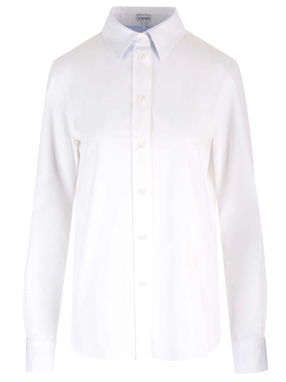 Loewe Women White Cotton Twill Shirt LOEWE