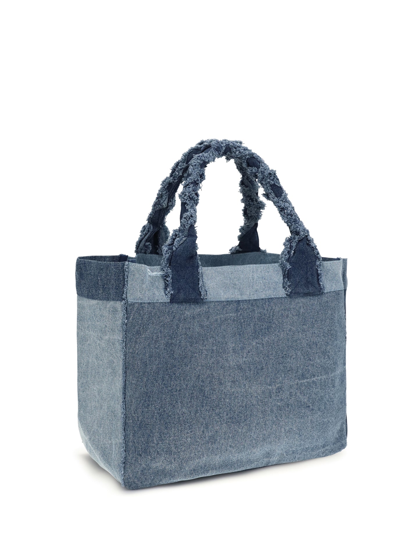 Ganni Women Medium Trapeze Denim Shopper GANNI