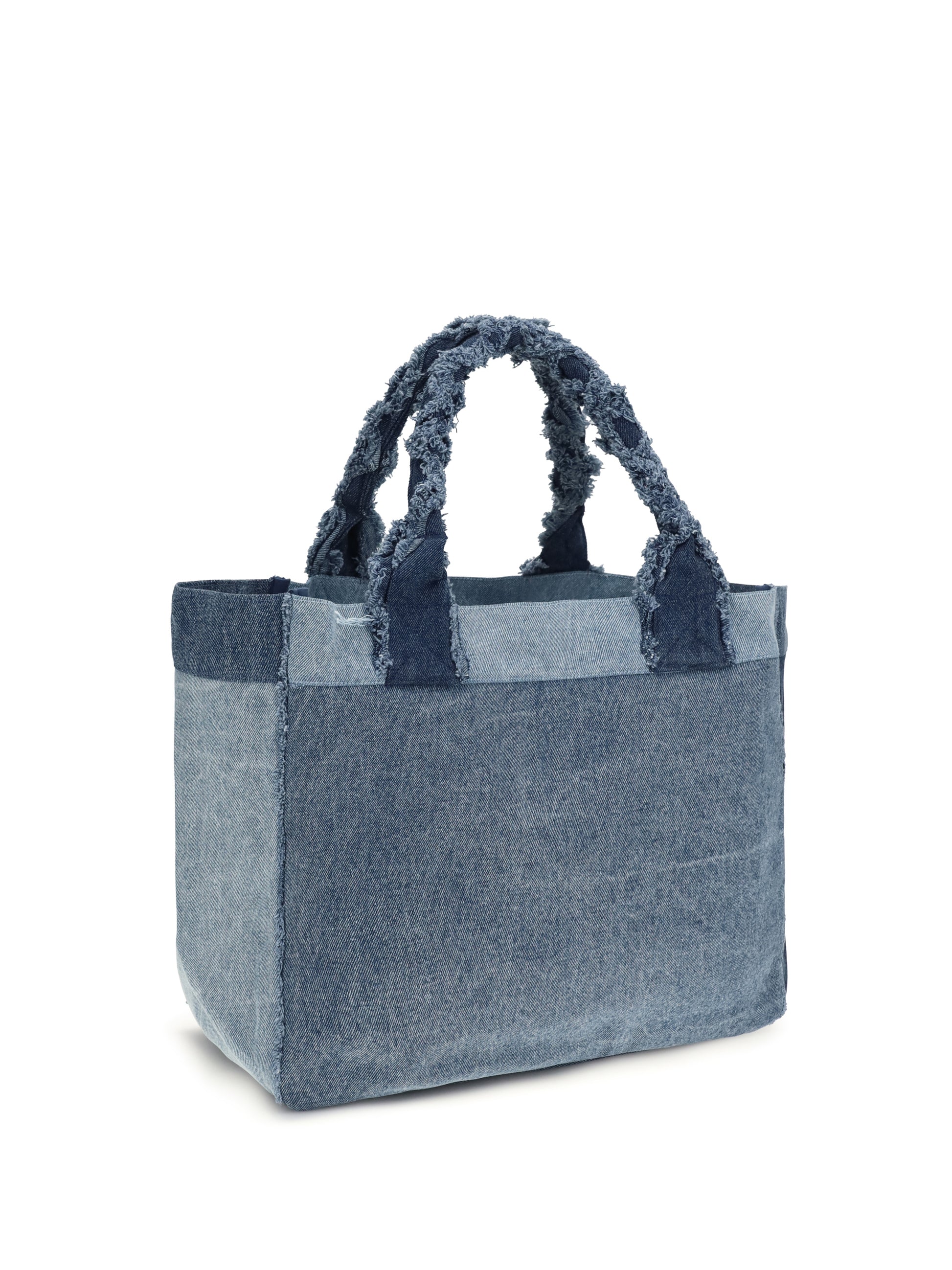 Ganni Women Medium Trapeze Denim Shopper GANNI