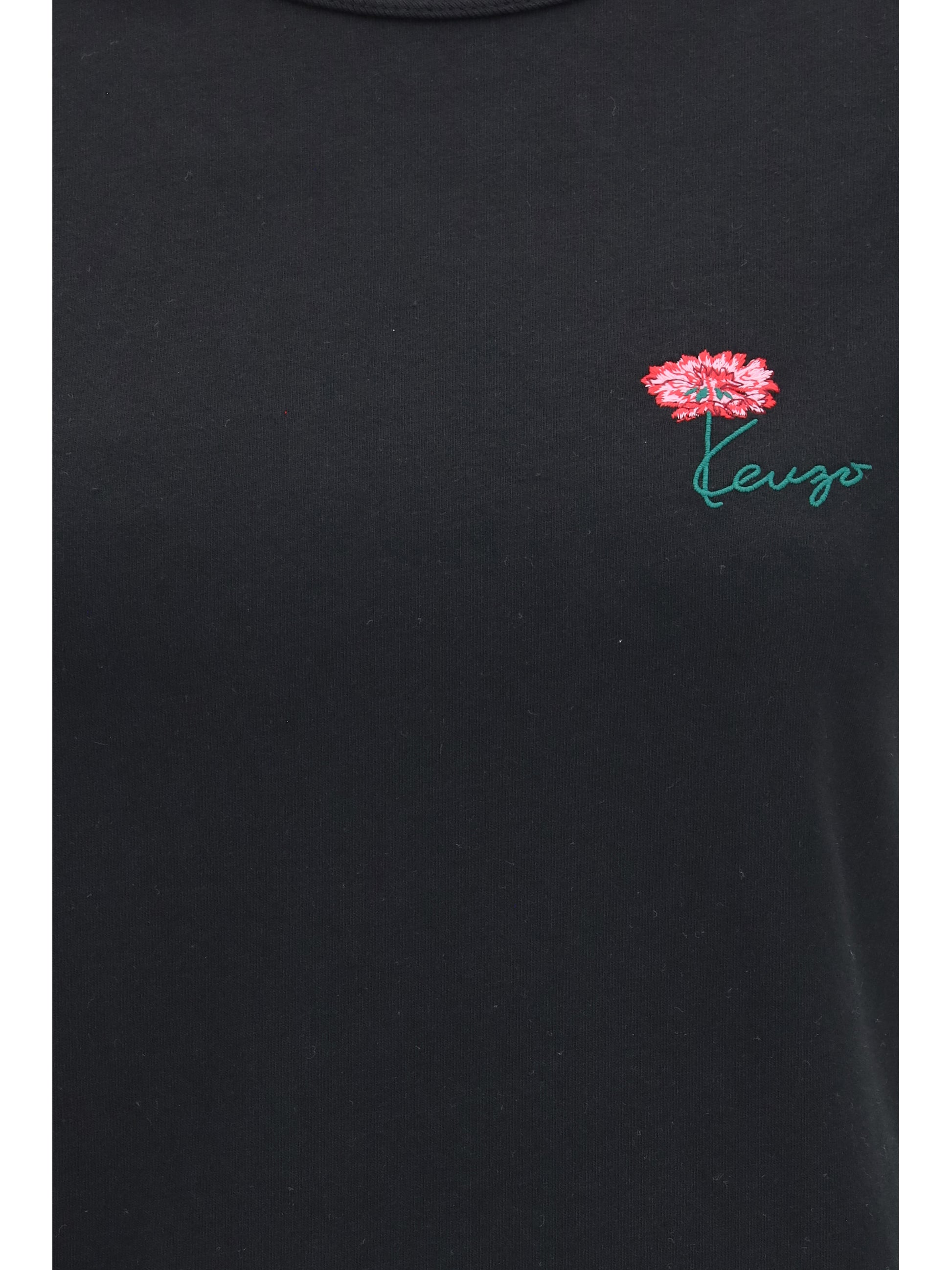 Kenzo Women Kenzo Tulip Embroidered Cotton T-Shirt KENZO