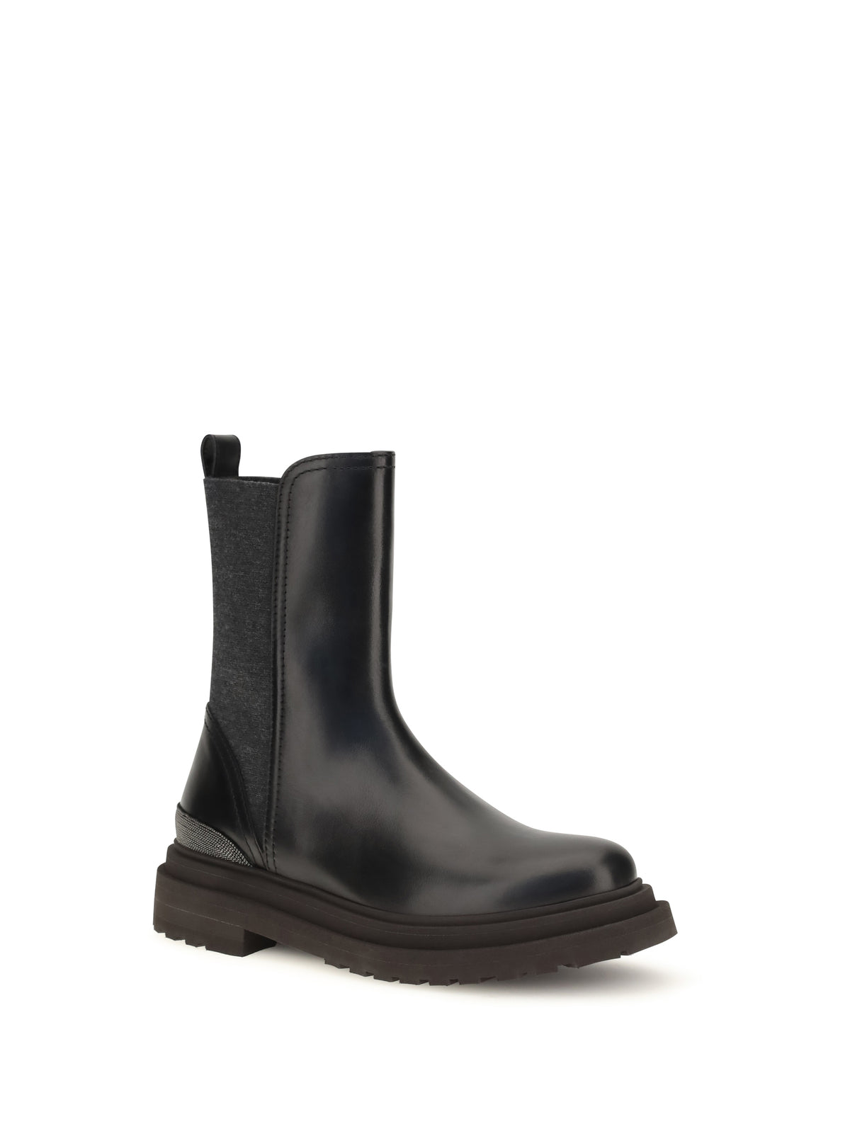 Brunello Cucinelli Women Leather Chelsea Ankle Boots BRUNELLO CUCINELLI