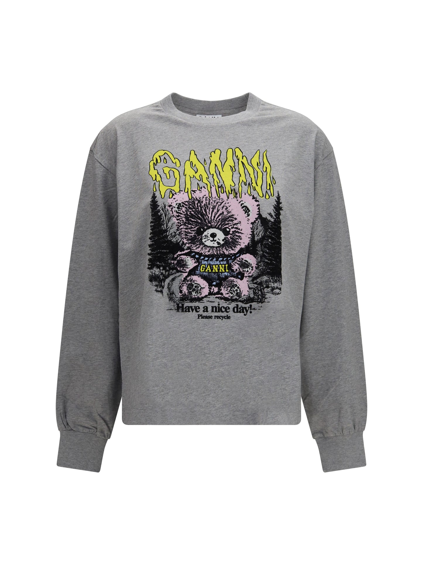 Ganni Women Isoli Teddy Forest Sweatshirt GANNI