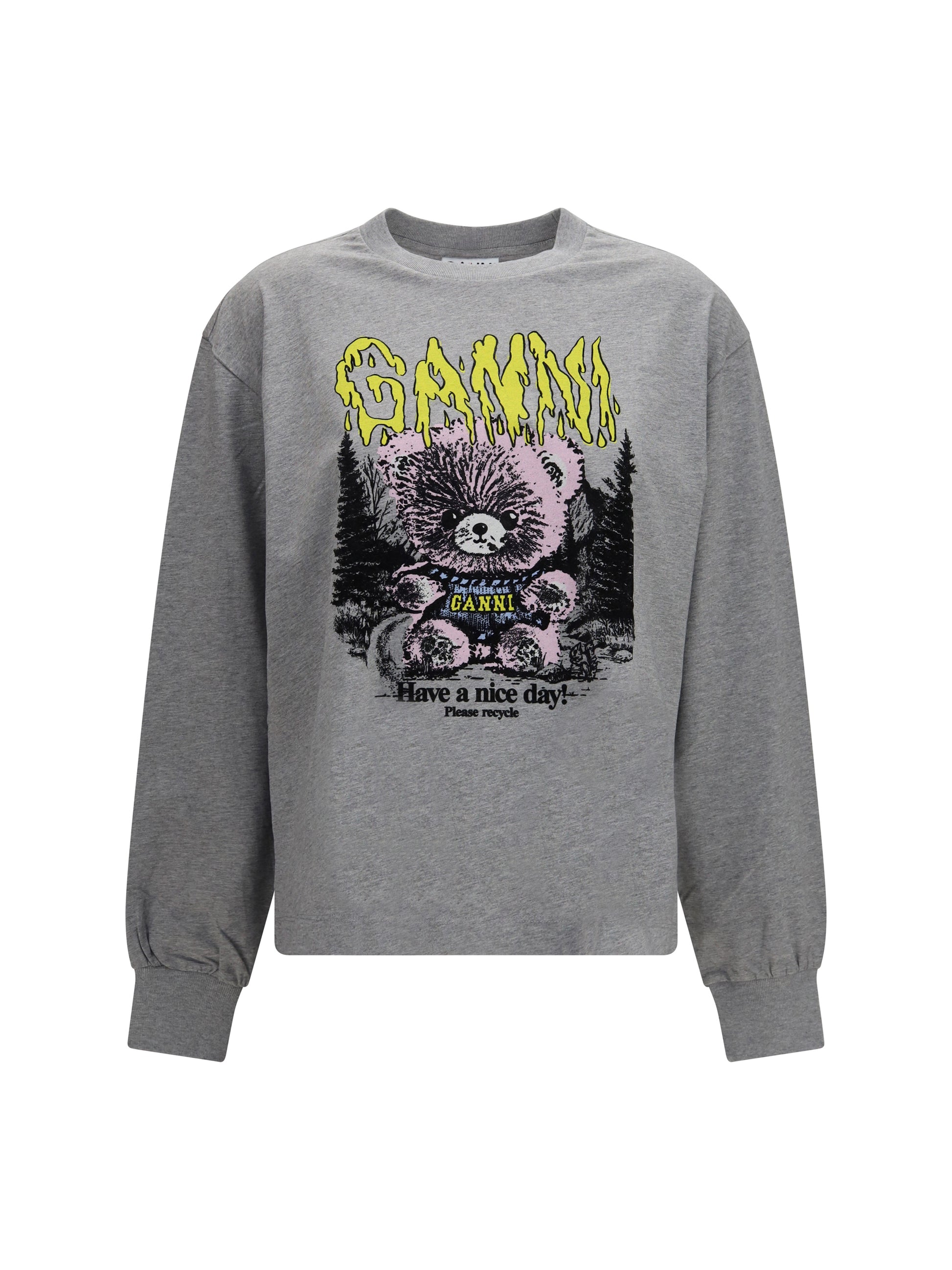 Ganni Women Isoli Teddy Forest Sweatshirt GANNI